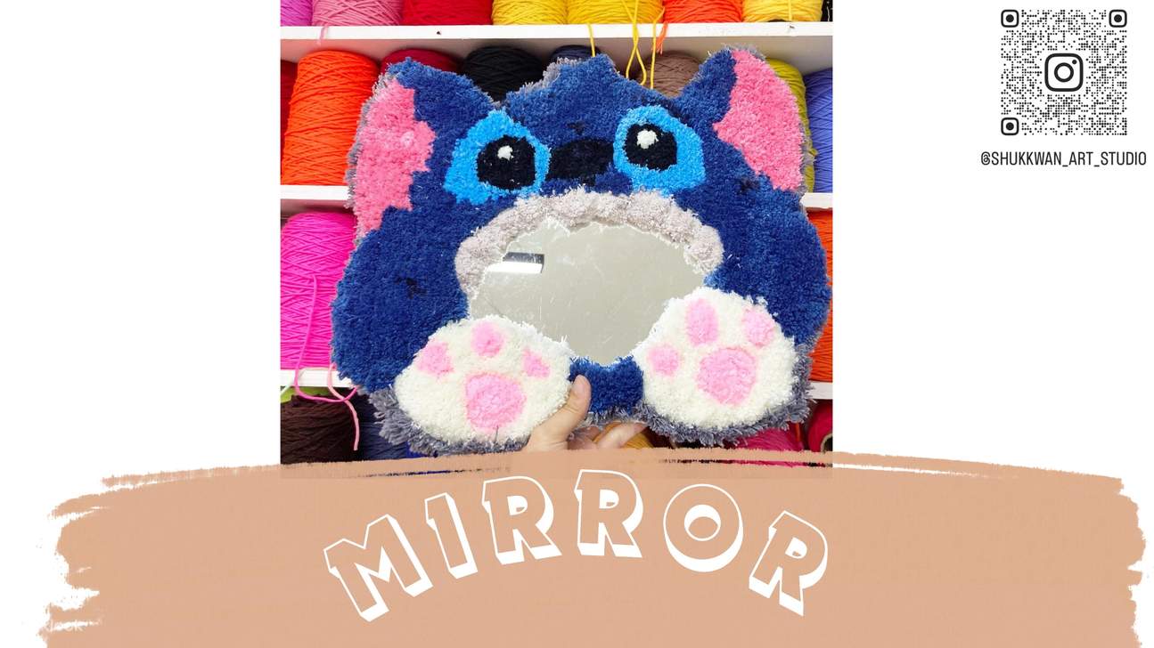 SK-Studio | Laboratorio di tufting | Acquista uno prendi uno gratis | con una varietà di opzioni tra cui specchio, borsa, cuscino, tappeto e decorazioni da parete | Il tutto senza limiti di tempo